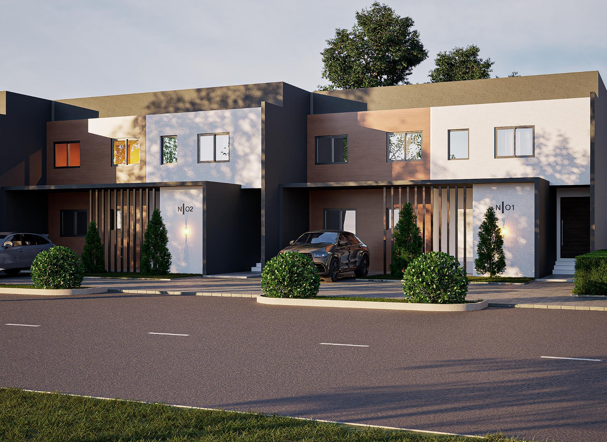 Cascade semi-detached townhouse rendering